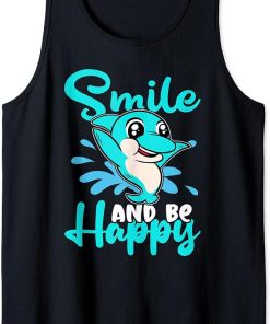 Dolphins: Smile And Be Happy Tank Top