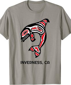 Inverness, California Native American Orca Killer Whale Gift T-Shirt